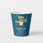Caneca De Café Latte Elemento Pawsitivo de Gato Cation Cute Science<br><div class="desc">Ciência Catita Bonita Gato de Professor de Química de Elemento Pawsitivo de Gato. Presente perfeito para seu pai, mãe, pai, homens, mulheres, amigos e familiares no Dia de Ação de Graças, Dia de Natal, Dia de as mães, Dia de os pais, 4 de julho de 1776 Dia Independente, Dia dos...</div>