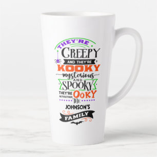 Caneca De Café Latte Eles são assustadores e são Kooky Misterioso Spook