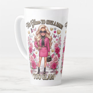 Caneca De Café Latte empoderamento de mulheres glamorosas