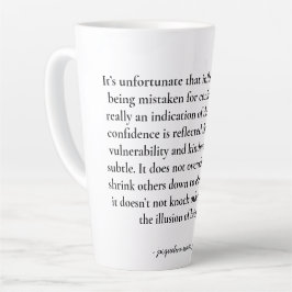 Caneca De Café Latte Empowering quote