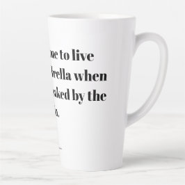 Caneca De Café Latte Empowering quote