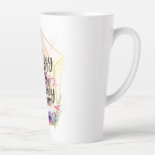 Caneca De Café Latte Encontre A Alegria Na Viagem
