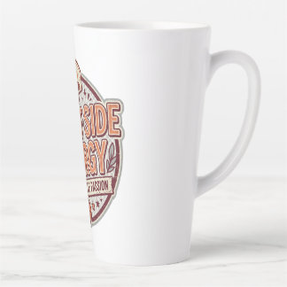 Caneca De Café Latte Energia ao Lado da Quadra Basquete Vintage
