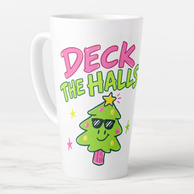 Caneca De Café Latte enfeitar os salões (Ângulo esquerdo)