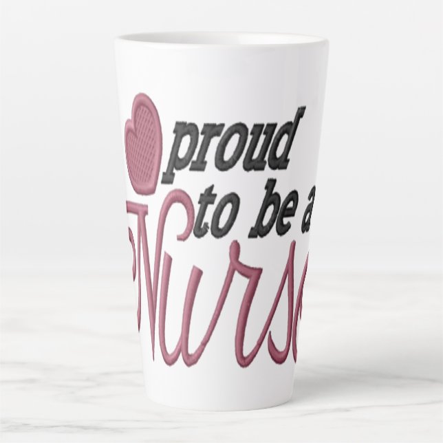 Caneca De Café Latte Enfermeira (Frente)