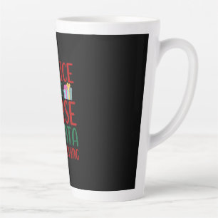 Caneca De Café Latte Enfermeira, Presente, É Bom Enfermar Papais noeis.