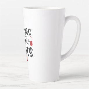 Caneca De Café Latte Enfermeiras Presentes Chamam Os Tiros