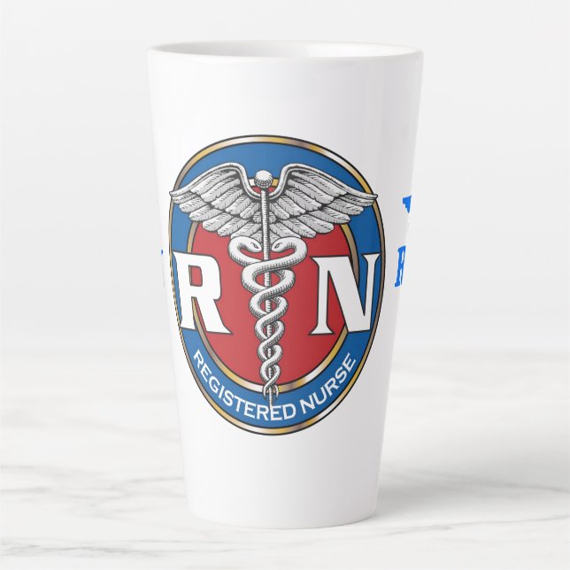 Caneca De Café Latte Enfermeiro RN (Frente)