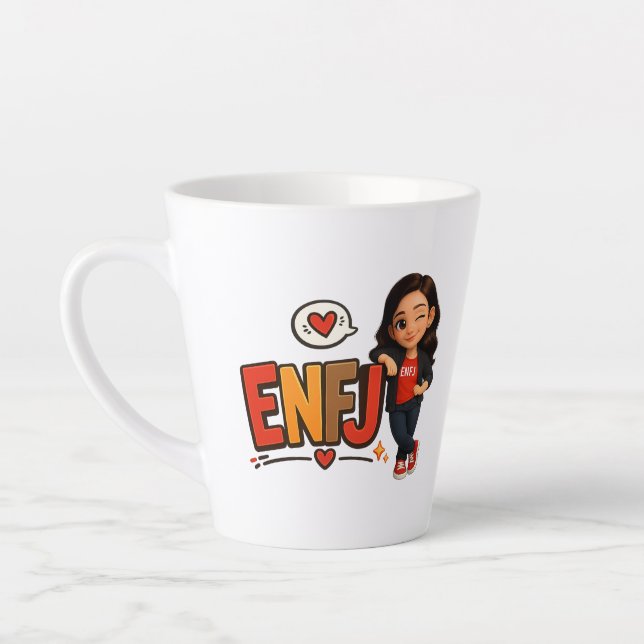 CANECA DE CAFÉ LATTE ENFJ (Esquerda)