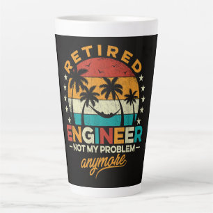 Caneca De Café Latte Engenheiro Aposentado Não É Mais Meu Problema