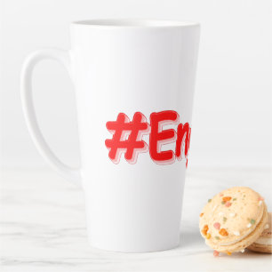 Caneca De Café Latte "#England" Design. Comprar Agora