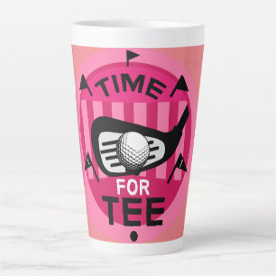 Caneca De Café Latte Engraçada Mulher Golfista Pros Fanática