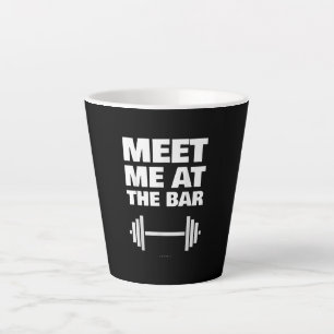 Caneca De Café Latte Engraçadinho, Os Ts Me Encontraram No Bar.