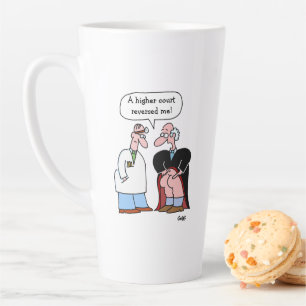 Caneca De Café Latte Engraçado Advogado Caricatura Arte para Advogados