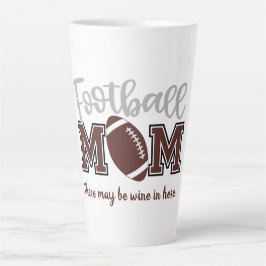 Caneca De Café Latte Engraçado Futebol Mãe
