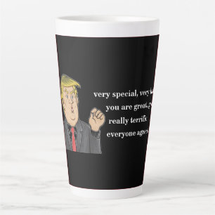 Caneca De Café Latte Engraçado Pai de Dia de os pais Donald Trump Pret