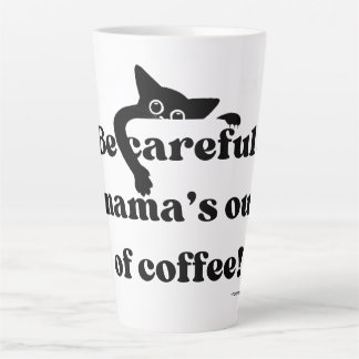 Caneca De Café Latte Engraçado Pekaboo Negro Gato Latino - Café Bonito