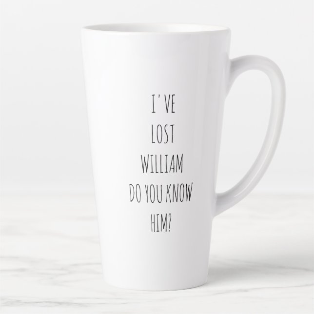 Caneca De Café Latte Engraçado personalizado livro de histórias em quad (Direita)