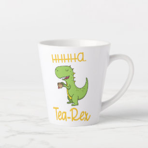 Caneca De Café Latte Engraçado Tea Rex Tyrannosaurus Dinossauro