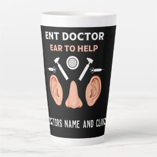 Caneca De Café Latte ENT Otolaringology Otorhinolaringologista