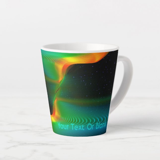 Caneca De Café Latte Entangência Quântica (Ângulo direito)