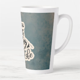 Caneca De Café Latte Entusiasta de acampamento