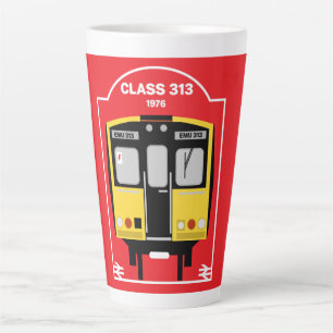 Caneca De Café Latte Entusiasta do trem ferroviário britânico