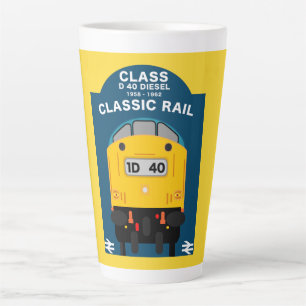 Caneca De Café Latte Entusiasta do trem ferroviário britânico