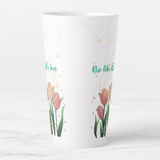 Caneca De Café Latte Erga-se como o Sol