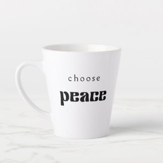 Caneca De Café Latte Escolher Mug de Paz