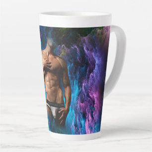 Caneca De Café Latte EscorregadioJoe muscular roupa interior vibrante