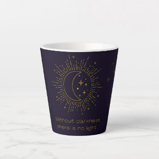 Caneca De Café Latte Escuridão e luz
