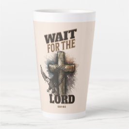 Caneca De Café Latte Espere Pelo LORD Isaiah 40:31