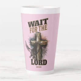 Caneca De Café Latte Espere Pelo LORD Isaiah 40:31