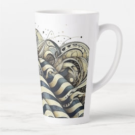 Caneca De Café Latte Espírito Americano, Flair Artístico