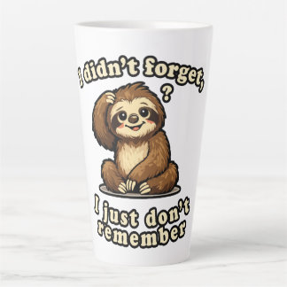 Caneca De Café Latte Esquecer ou Lembrar