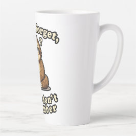 Caneca De Café Latte Esquecer ou Lembrar
