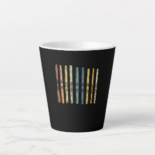 Caneca De Café Latte Esqui - Coleção de conselhos de esqui