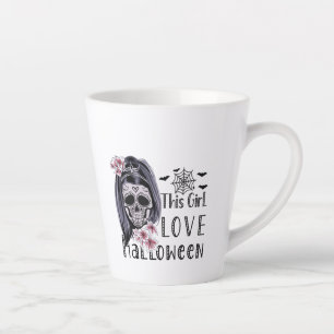 Caneca De Café Latte Essa Menina Adorou Halloween