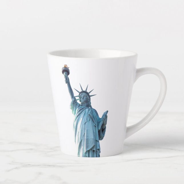 Caneca De Café Latte Estátua da liberdade (Direita)