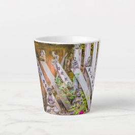 Caneca De Café Latte estátuas de Buda no templo Senko-ji