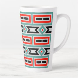 Caneca De Café Latte Estilo Contemporâneo Latino | Um Artista De Coroa