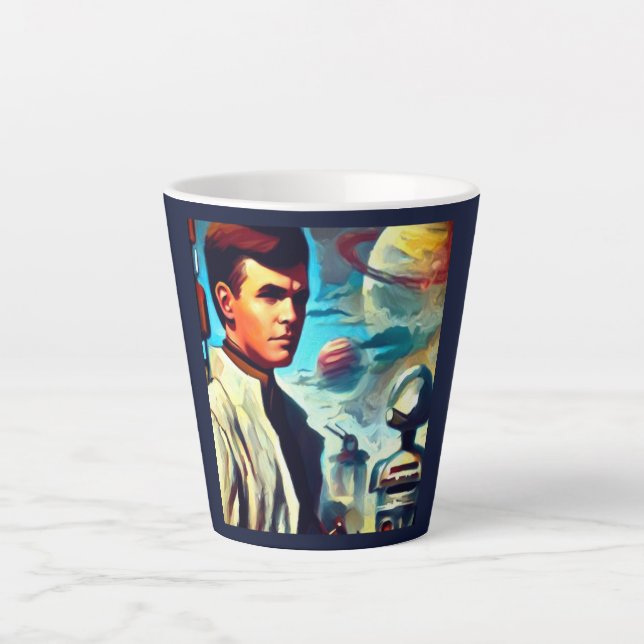 Caneca De Café Latte Estilo de Cobrir 2 da Revista Pulp SF (Frente)