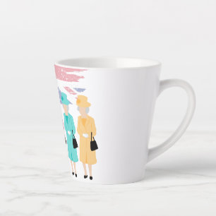 Caneca De Café Latte Estilo de eterno e Graça - RIP Rainha Elizabeth II