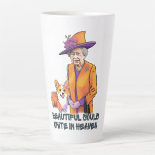Caneca De Café Latte Estilo de eterno e Graça - RIP Rainha Elizabeth II