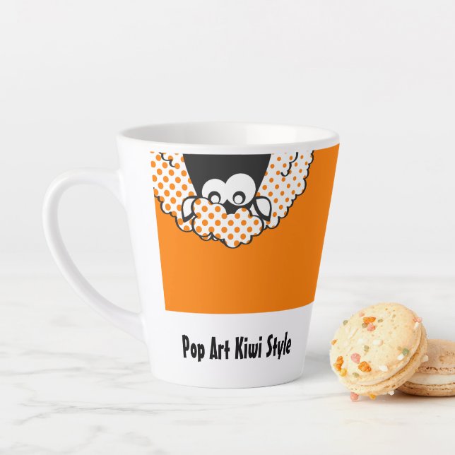 Caneca De Café Latte estilo Pop Art Kiwi (In Situ)