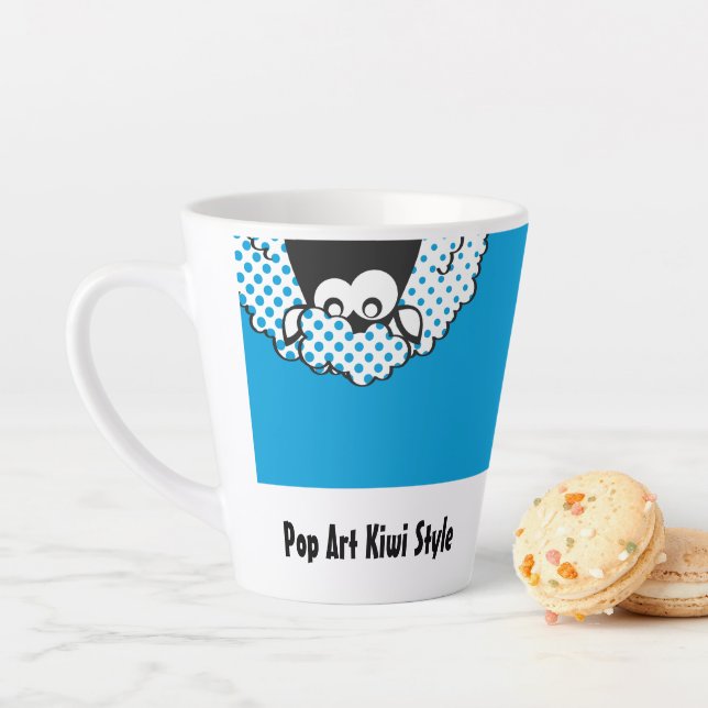 Caneca De Café Latte estilo Pop Art Kiwi (In Situ)