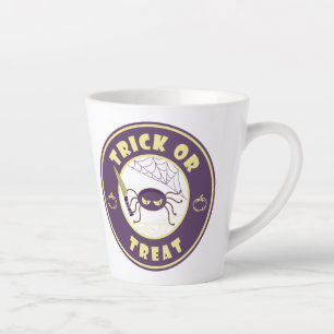 Caneca De Café Latte Estilo Starbucks para a aranha do halloween