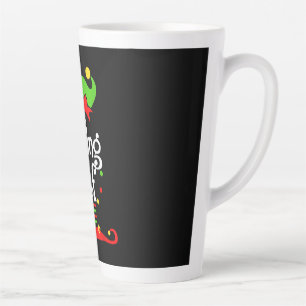 Caneca De Café Latte Estou a representar o Natal da família Elf Xmas