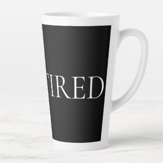 Caneca De Café Latte Estou Cansado – Frase Suave e Emocional